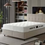 LIT COFFRE BARI BEIGE EN SIMILI CUIR