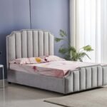 LIT PEPPER CAPITONNE EN LIGNE VELOURS 160/200