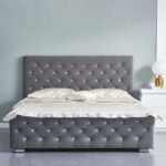 LIT PRESTIGE CAPITONNE AVEC DIAMANT VELOURS 160x200