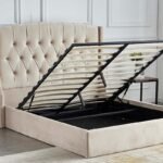 Lit Coffre SULTAN Velours Beige-Chester