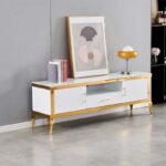 Meuble Tv Baroque avec Rangement Marbre