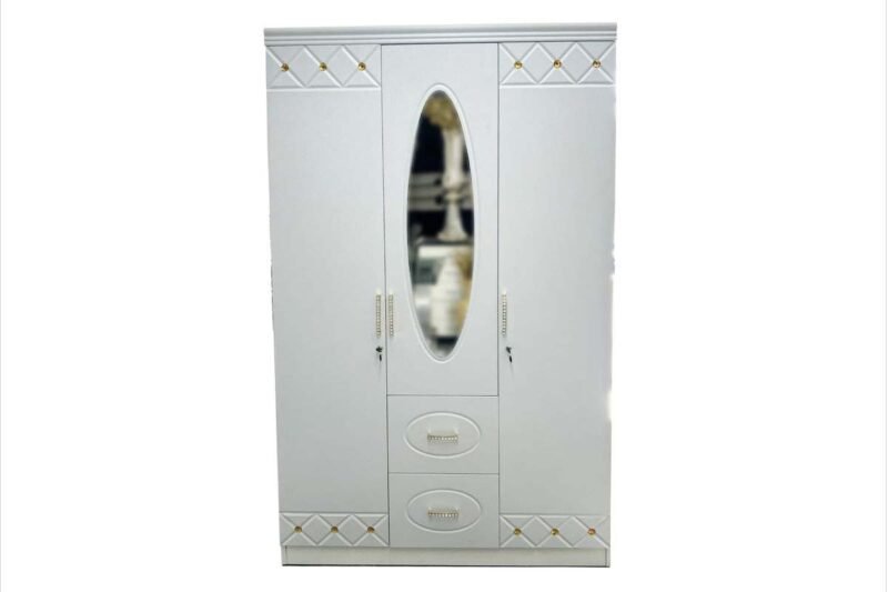 Armoire 3 porte avec mirror et tiroirs