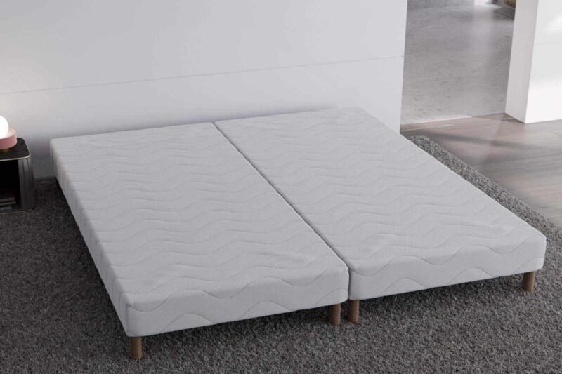 Sommier tapissier 160 X 200 cm + 8 pieds (2x 80x200cm)