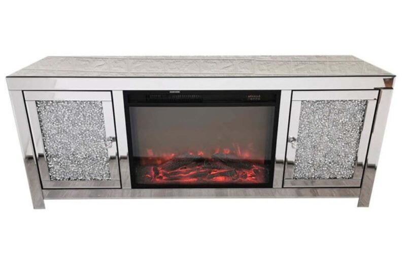 Meuble Tv Cheminee Hilary 150x41x61 CM