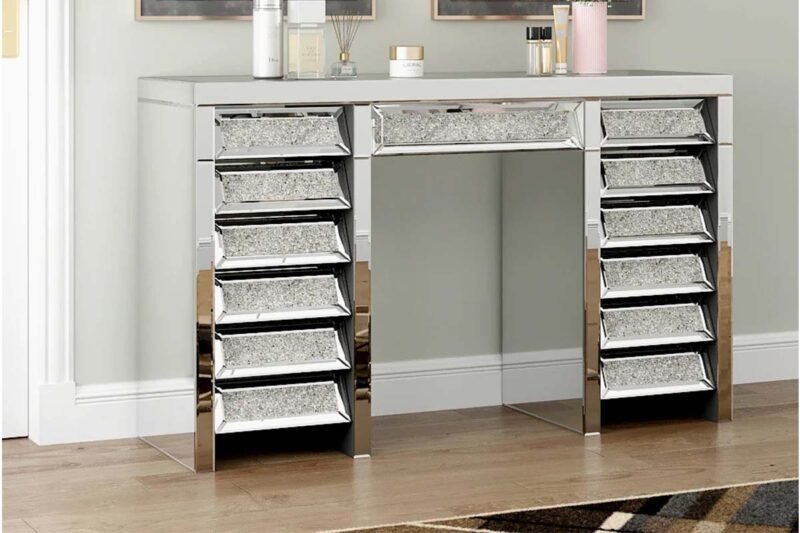 COIFFEUSE CRUSHED DIAMOND TIROIRS