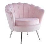 Fauteuil Nymphéa Rose Argenté