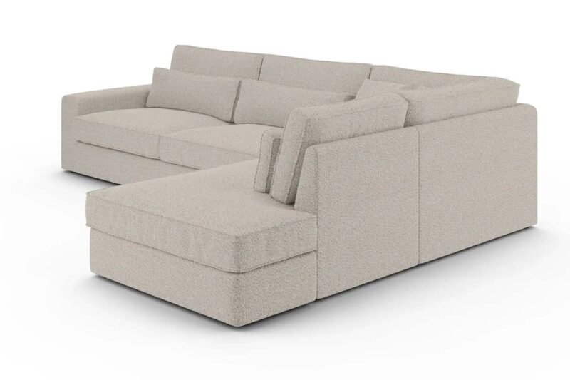 CANAPE D’ANGLE BRISTOL ANGLE EN Doudou Blanc