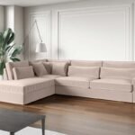 CANAPE D’ANGLE BRISTOL ANGLE EN VELOURS Taupe