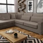 CANAPE D’ANGLE BRISTOL ANGLE EN VELOURS MOKA