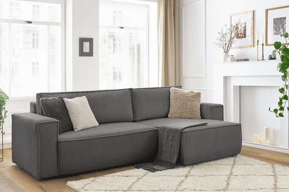 CANAPE PARIS CONVERTIBLE ANGLE REVERSIBLE COTELE - Image 2