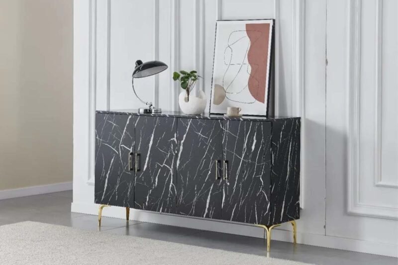 BUFFET MARBELLA MARBRE NOIR