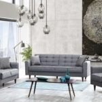 CANAPE SALON NEW JERSAY GRIS 3+2+1