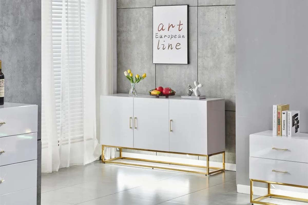 BUFFET ALYA BOIS LAQUE BLANC - Image 3