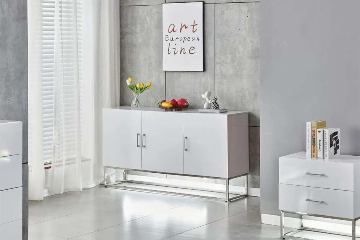 BUFFET ALYA BOIS LAQUE BLANC - Image 2