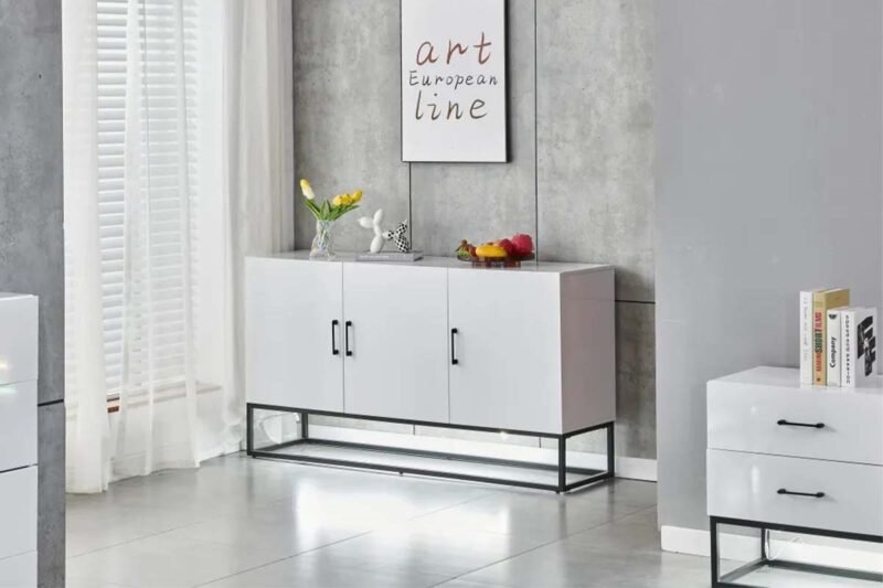 BUFFET ALYA BOIS LAQUE BLANC