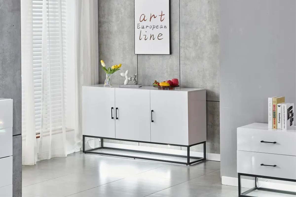 BUFFET ALYA BOIS LAQUE BLANC