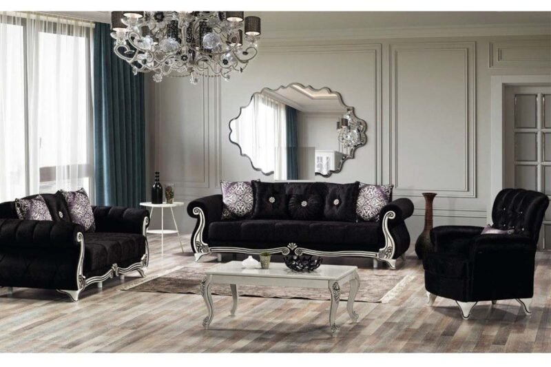 CANAPE SALON ALGER VELOUR 3+2+1