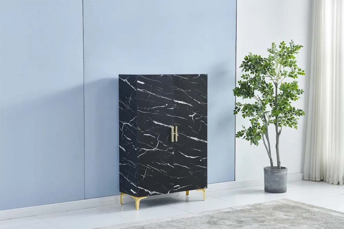 Meuble A Chaussure Pieds Dore L:81 l:35 H:125 - Image 4