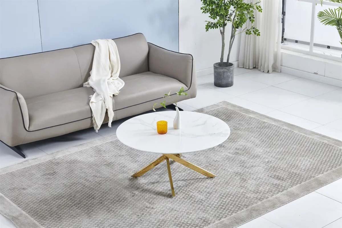 Table Basse Olivia Ronde Marbre 90cm - Image 3